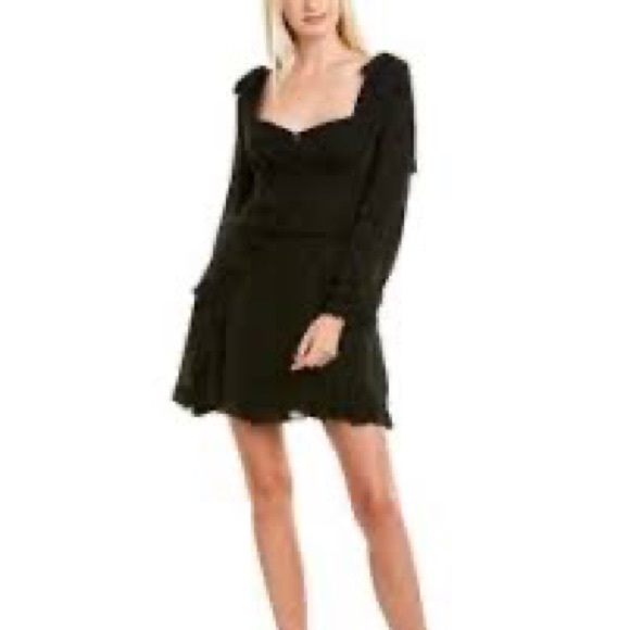 NICOLE MILLER Tie-shoulder Silk-blend Mini Cd18042 Short Casual Dress - Picture 4 of 4
